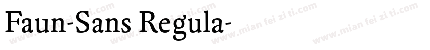 Faun-Sans Regula字体转换